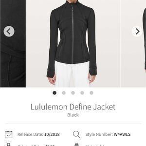 lululemon athletica Women's Define Jacket in Black Luon